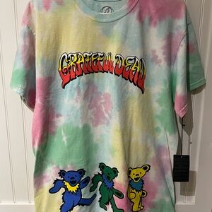 Grateful Dead Tie-Dye Tee with Dancing Bears - M/L NWT